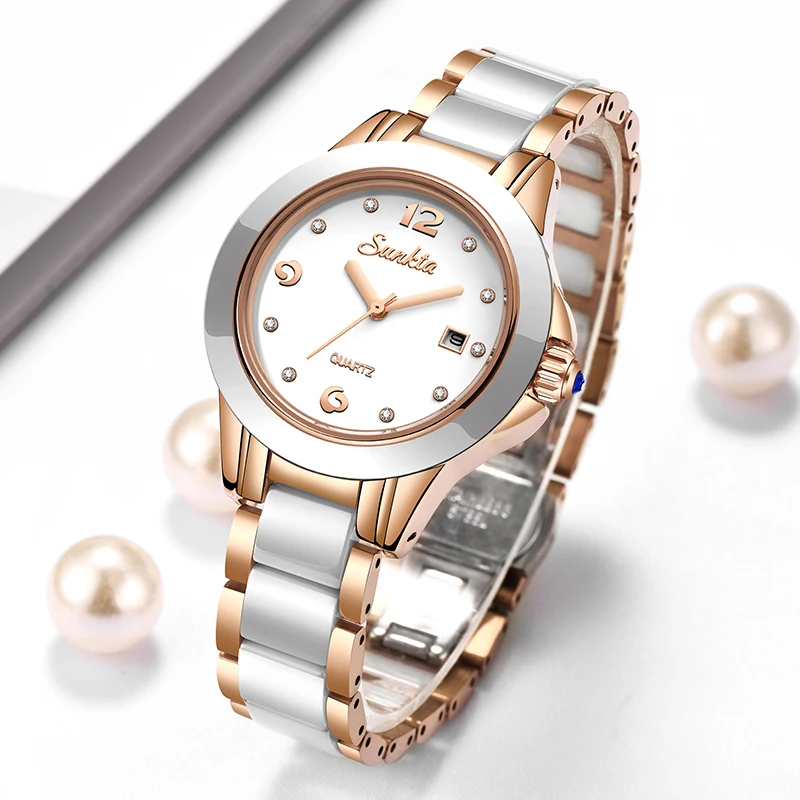 Ladies Luxury Watch - Sunkta mode Quartz pour Femme Montre