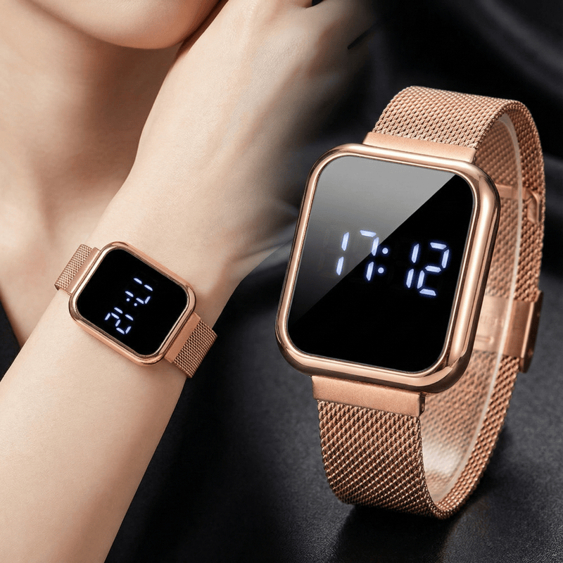 Luxury Watch Price - Montres numériques rectangulaires pour femmes et