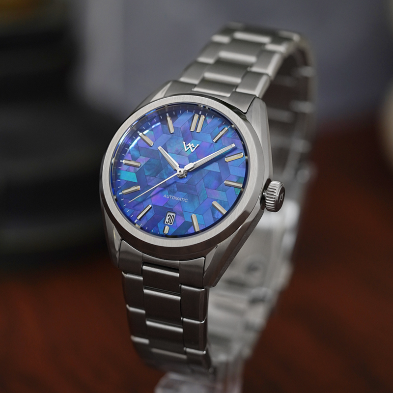 Guilloché Dial Watch - Montre WM automatique mécanique NH35, anti-reflet,