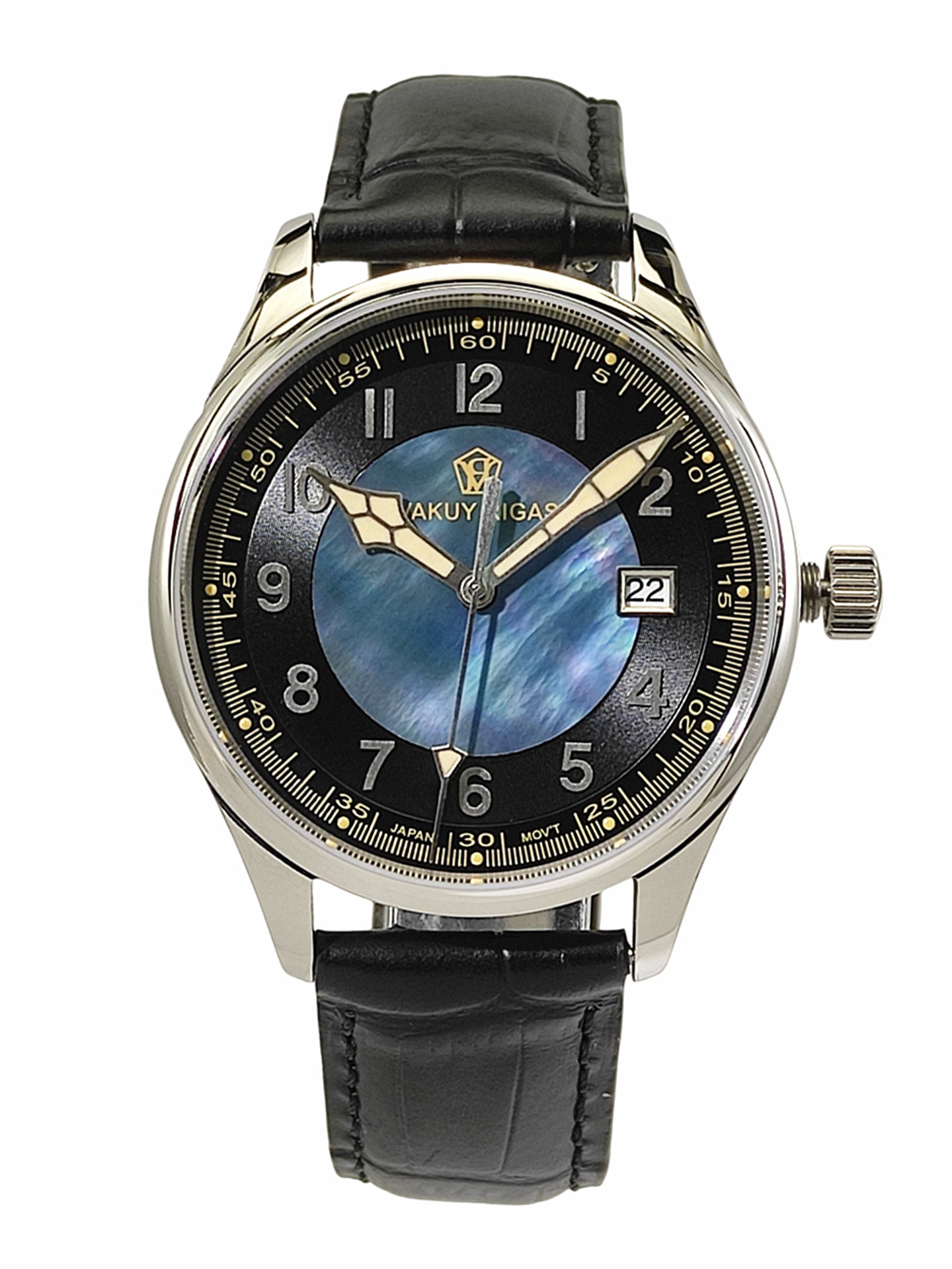 Guilloché Dial Watch - Vakuy – montre de pilote mécanique