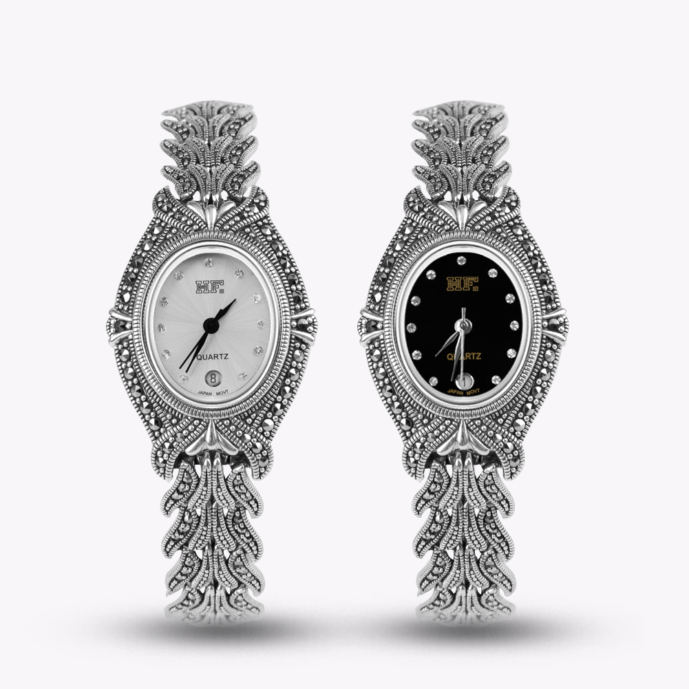 Luxury Watch Thailand - Montre-bracelet ovale de luxe en argent