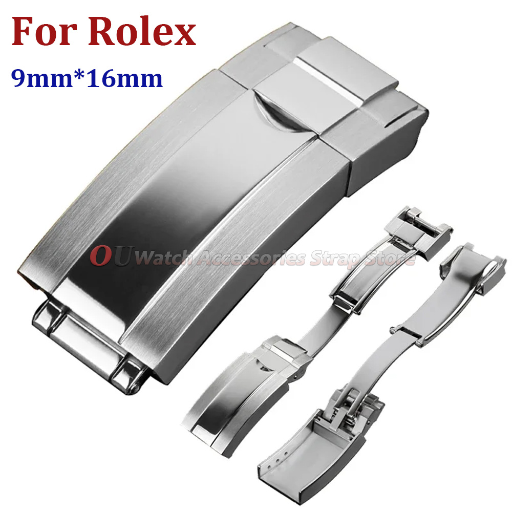Luxury Watch Cheap - Fermoir déployant en acier inoxydable 9