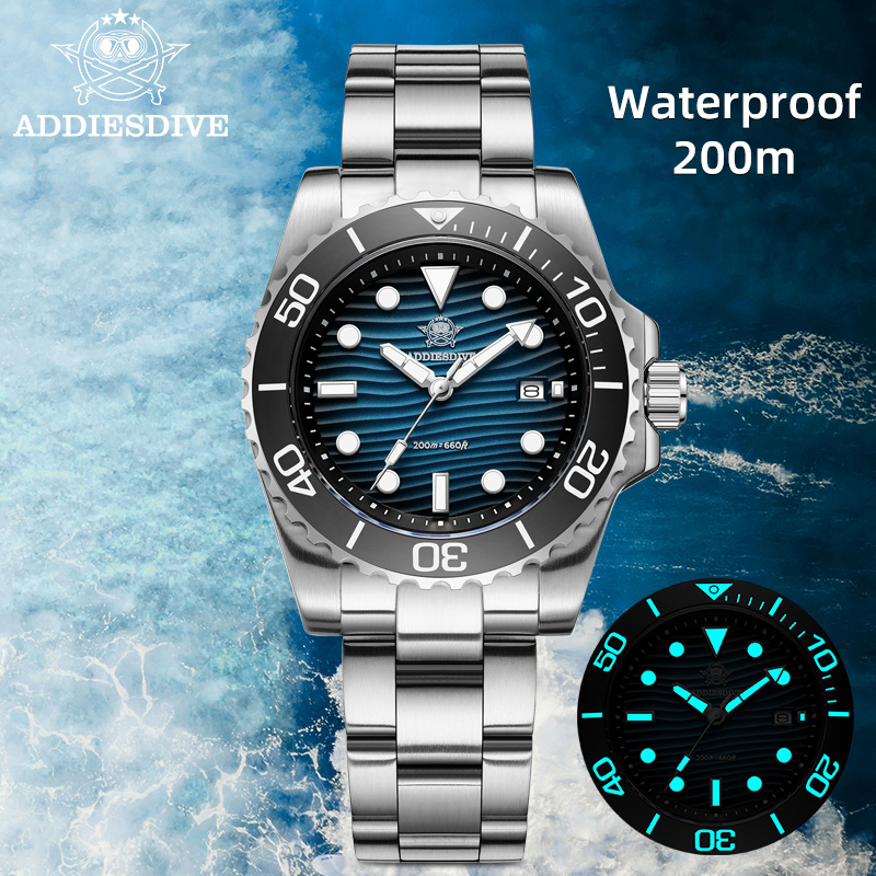 Luxury Watch Dial - ADDIESDIVE montre à Quartz 2115 pour