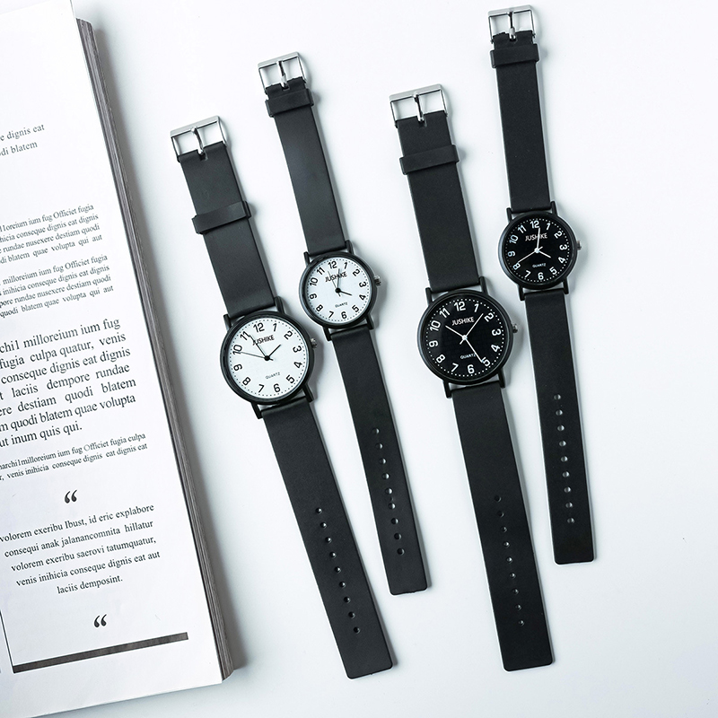 Ladies Luxury Watch - Montre à Quartz noire Simple pour