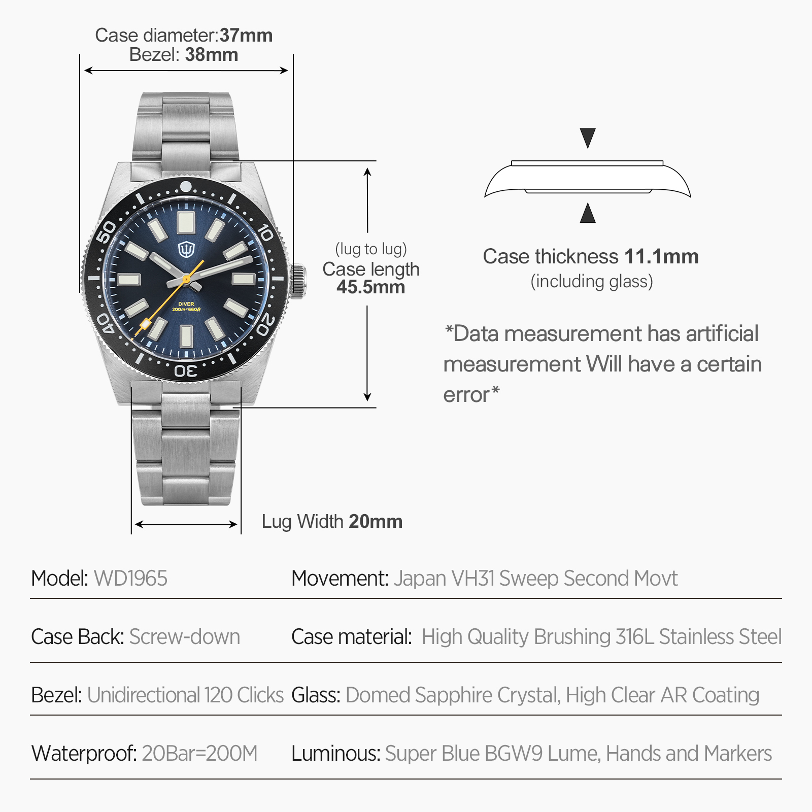 Watchdives – montre-bracelet p - Luxury Watch Price avis et prix