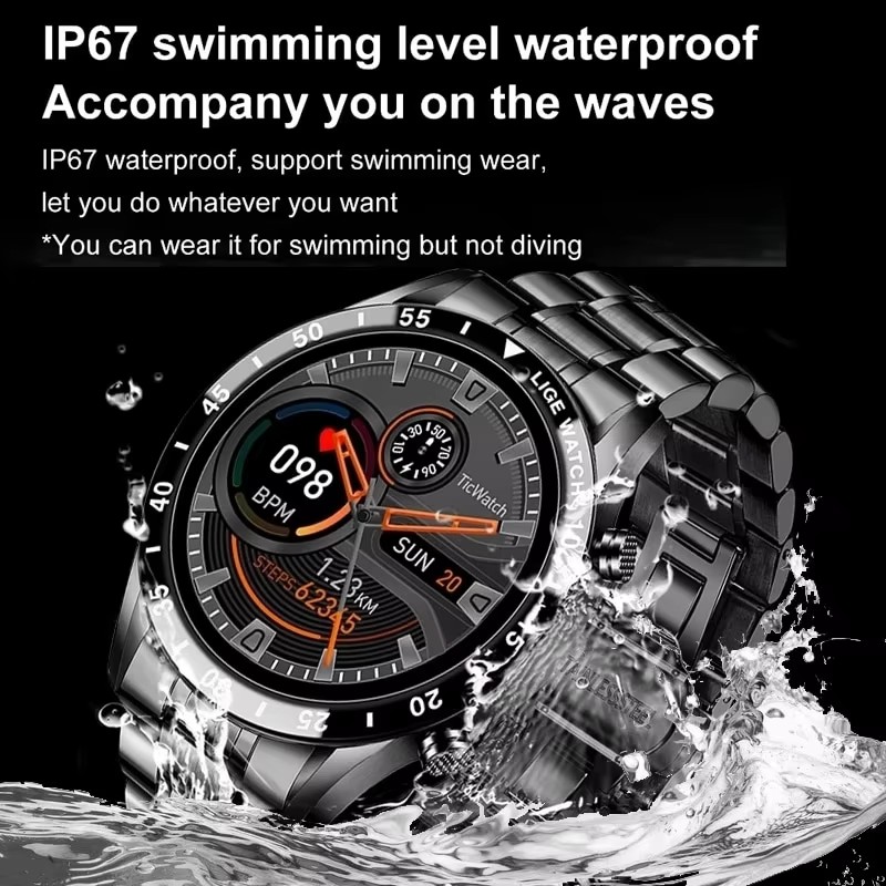 LIGE nouveau Bluetooth appel m - Luxury Watch German avis et prix
