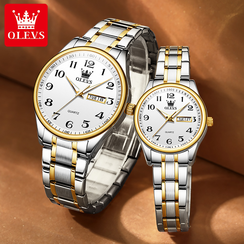 OLEVS nouvelle mode Couple mon - Best Luxury Quartz Watch avis et prix