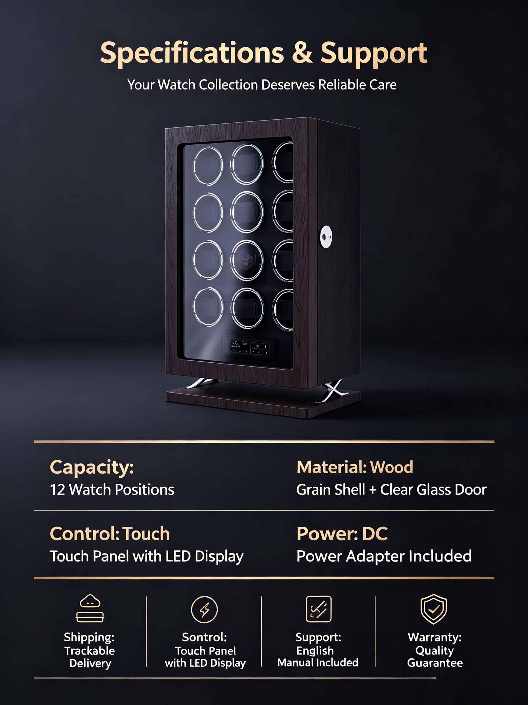 IBBETON Boîtier de Remontage d - Luxury Watch Winder Box avis et prix