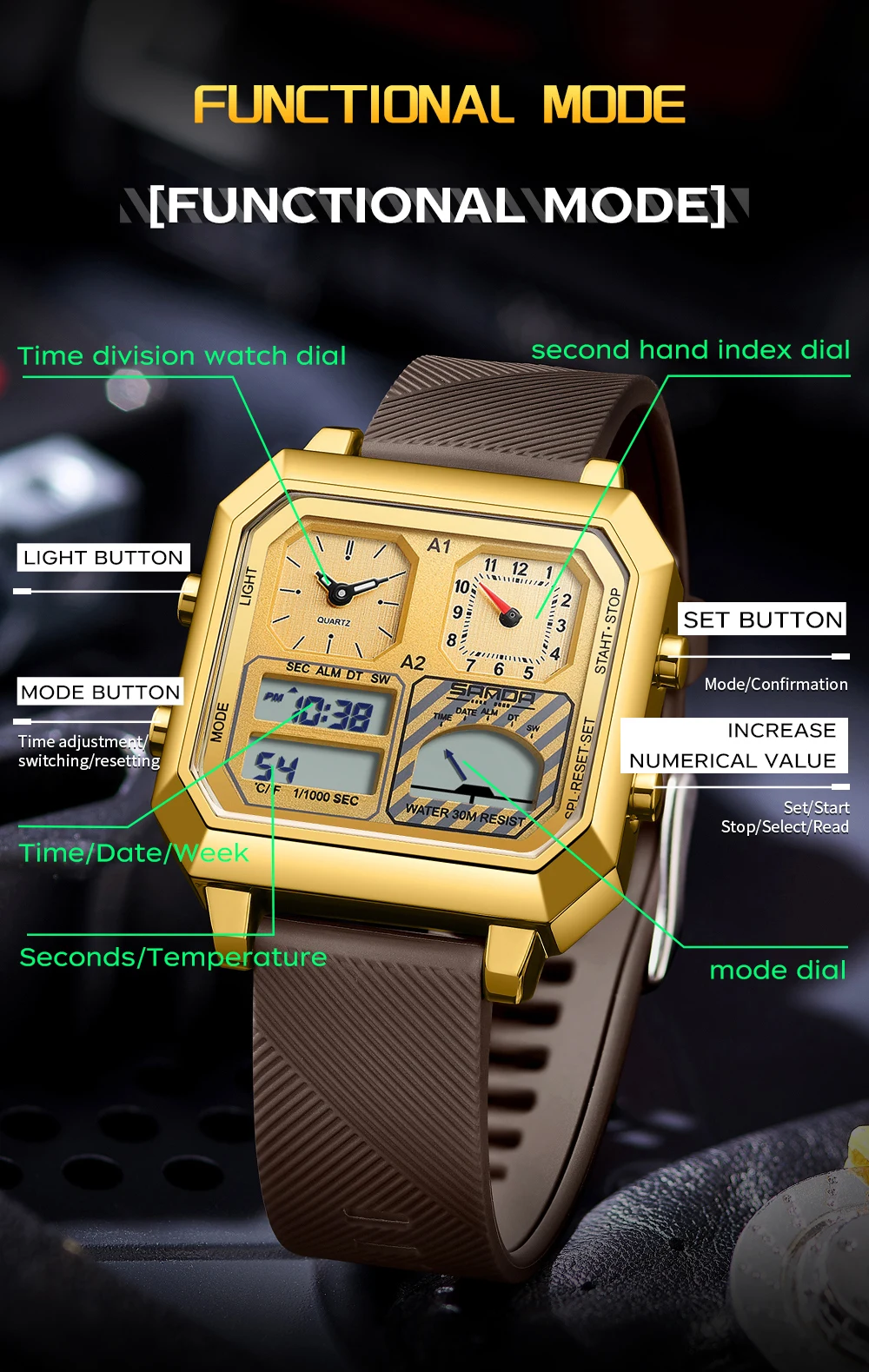 SANDA-Montre électronique inte - Luxury Watch Store avis et prix